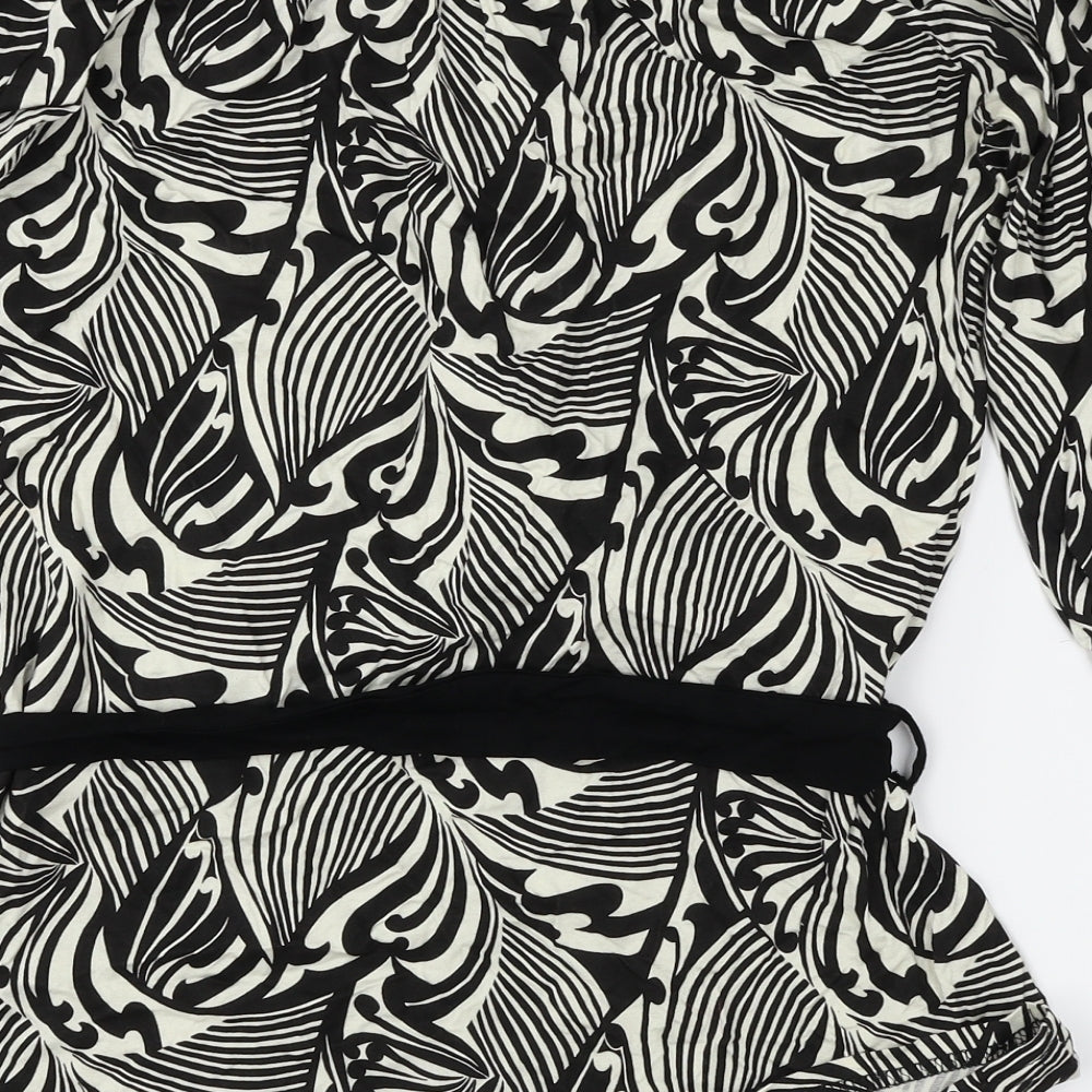 Atmoshpere Womens Black Paisley Basic T-Shirt Size 14