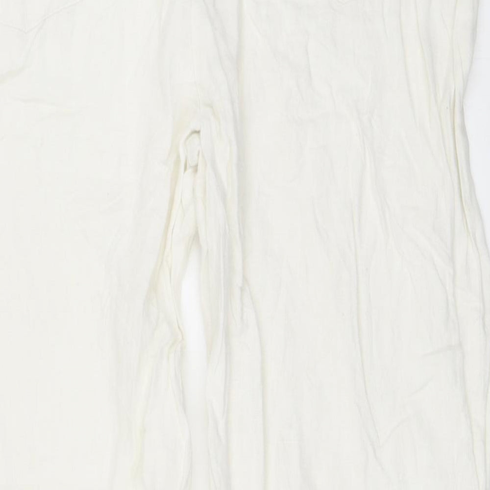 Moda Mothercare Womens Ivory Trousers Size 14 L28 in