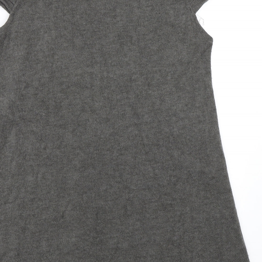 Purple Womens Grey Shift Size L