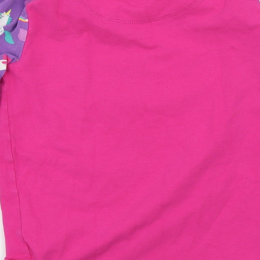 Harry Bear Girls Pink Solid Top Pyjama Top Size 8 Years - Unicorns