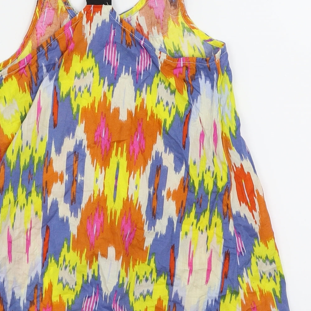Marks & Spencer Girls Multicoloured Batik Camisole Dress Shirt Size 9 Years