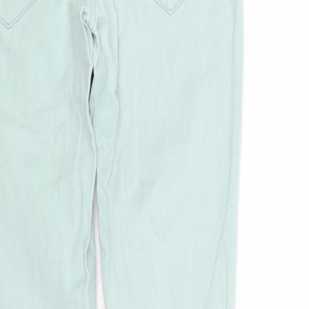 NEXT Girls Green Straight Jeans Size 12 Years
