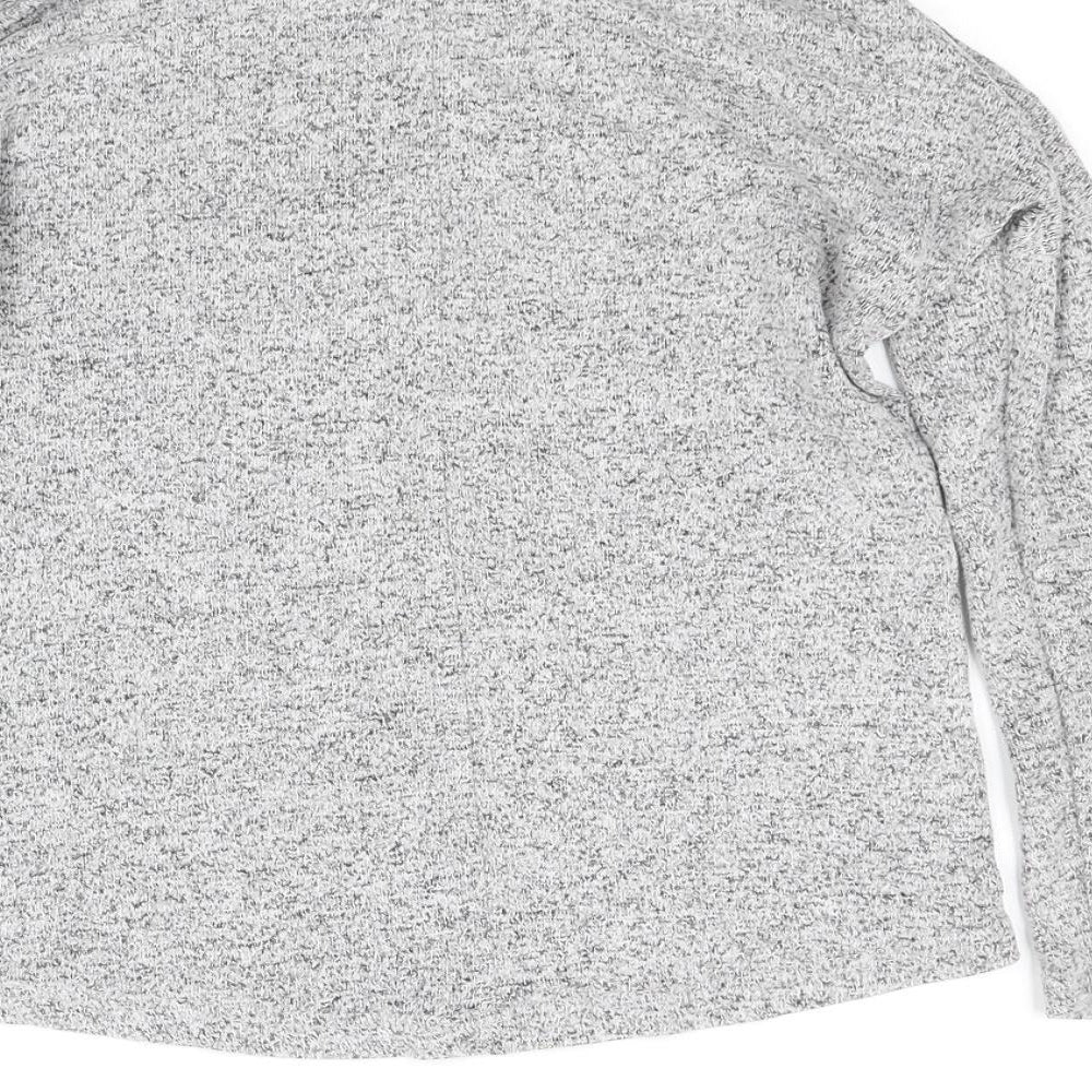 pre worn Girls Grey Basic T-Shirt Size 9-10 Years