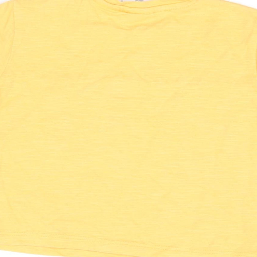 Zara Yellow Basic T-Shirt Size 6-9 Months