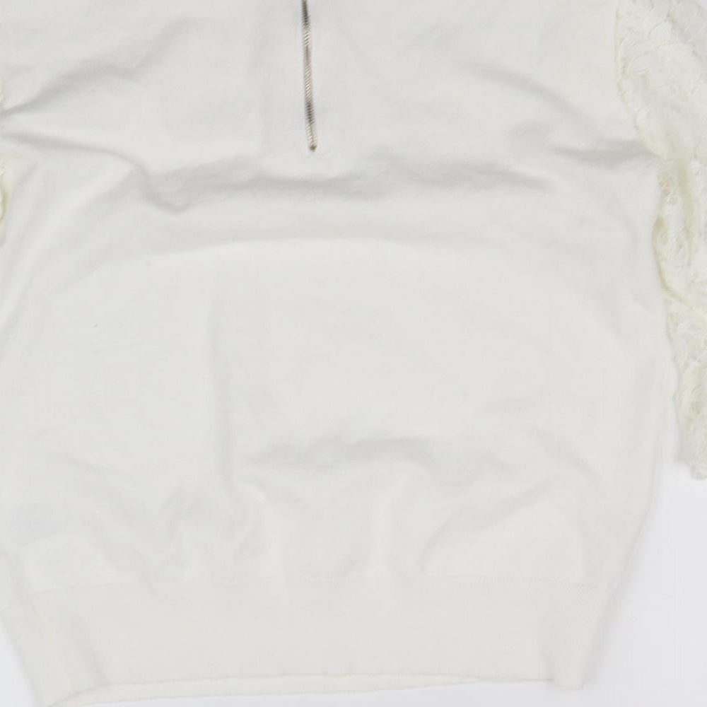 Roman Womens White Basic Blouse Size 12