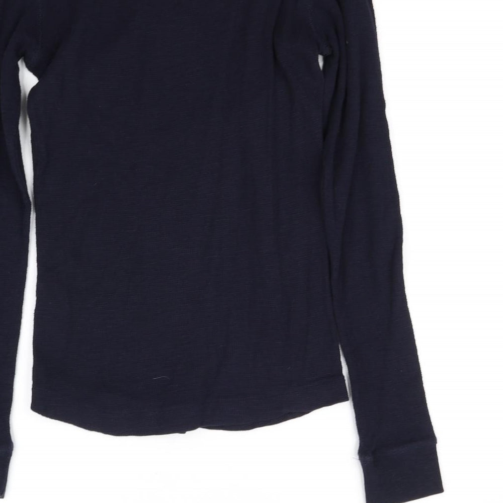 NEXT Womens Blue Basic Blouse Size XS
