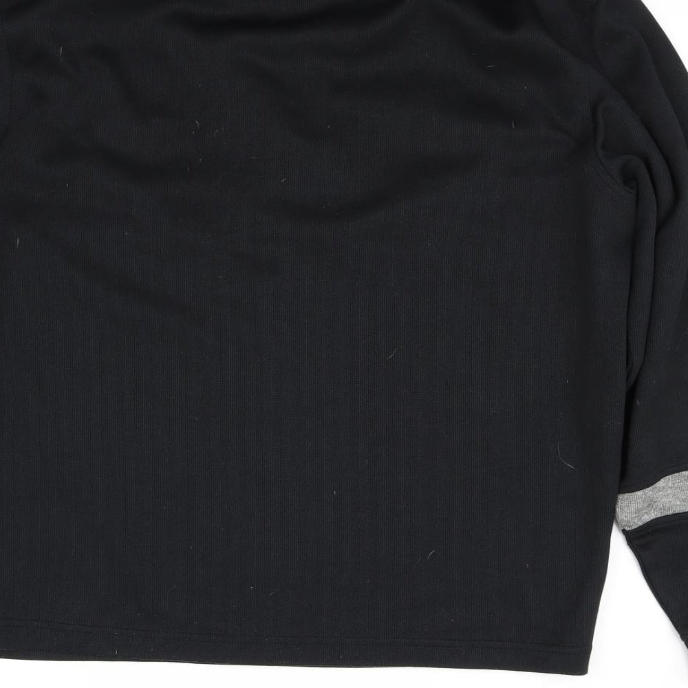 fj Womens Black Pullover Jumper Size L