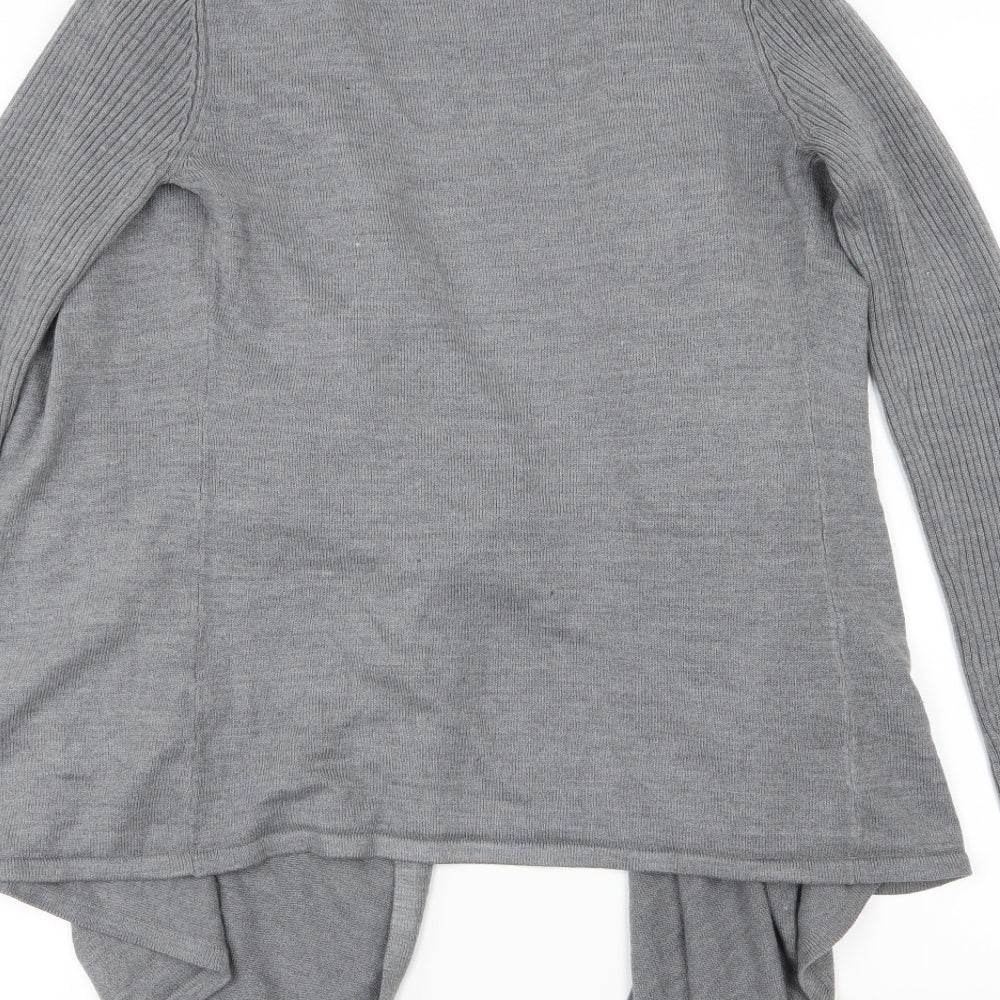 BHS Womens Grey Knit Cardigan Jumper Size S - Waterfall