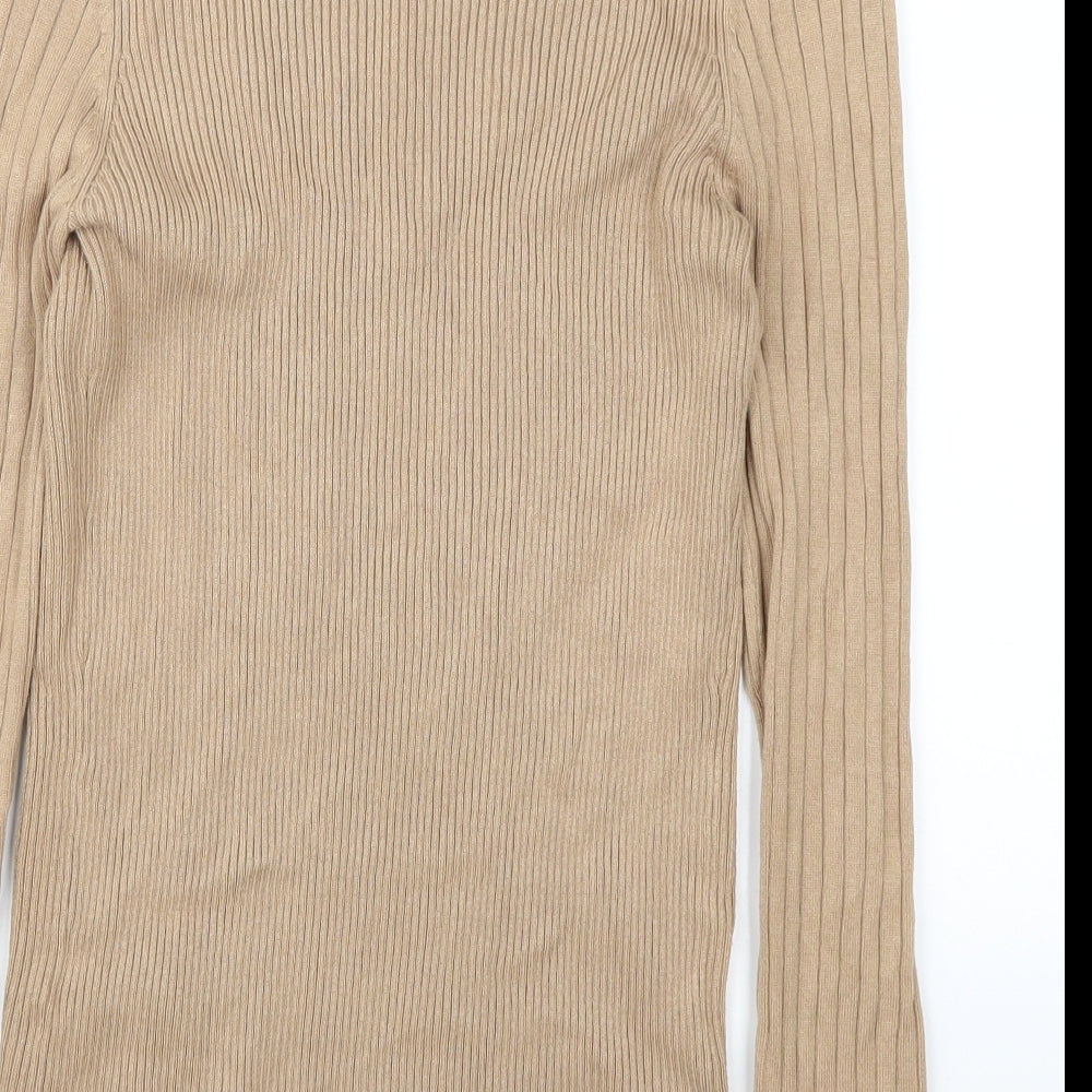 New Look Womens Beige Pullover Jumper Size 14