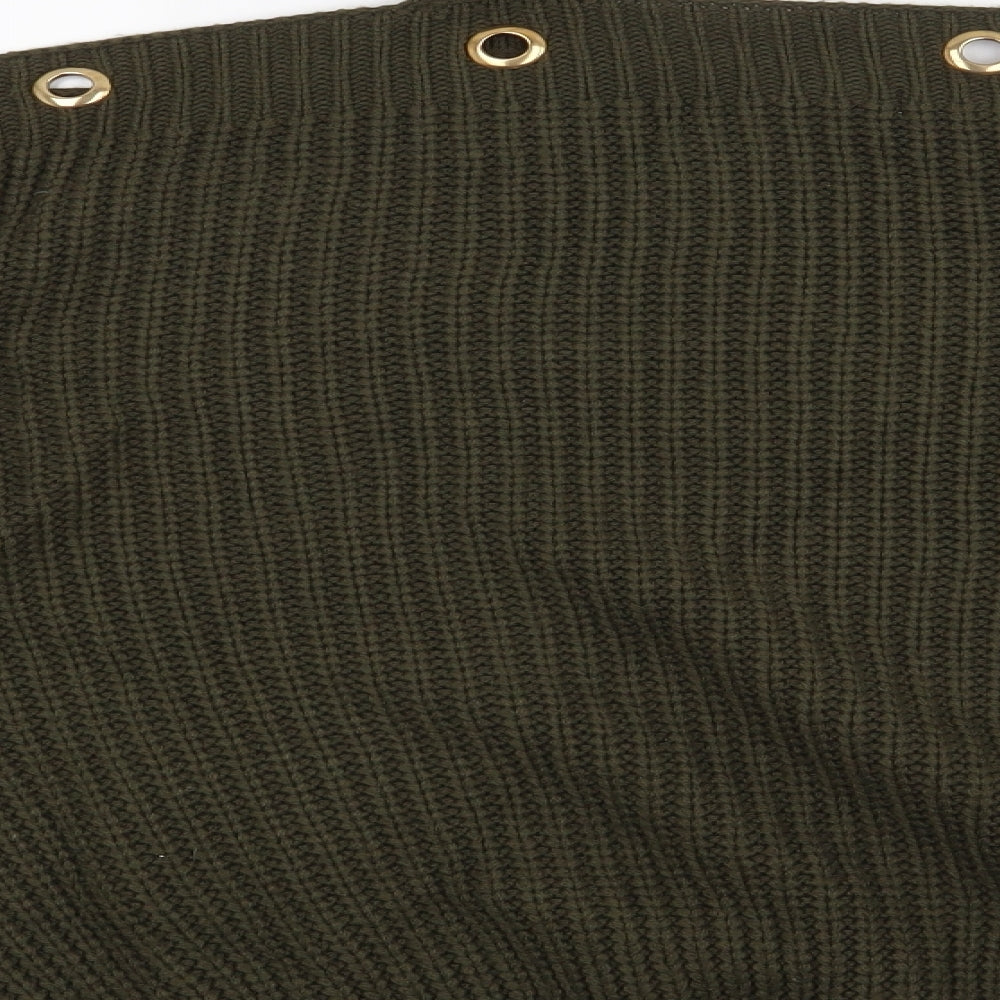 Preworn Womens Green Pullover Jumper One Size