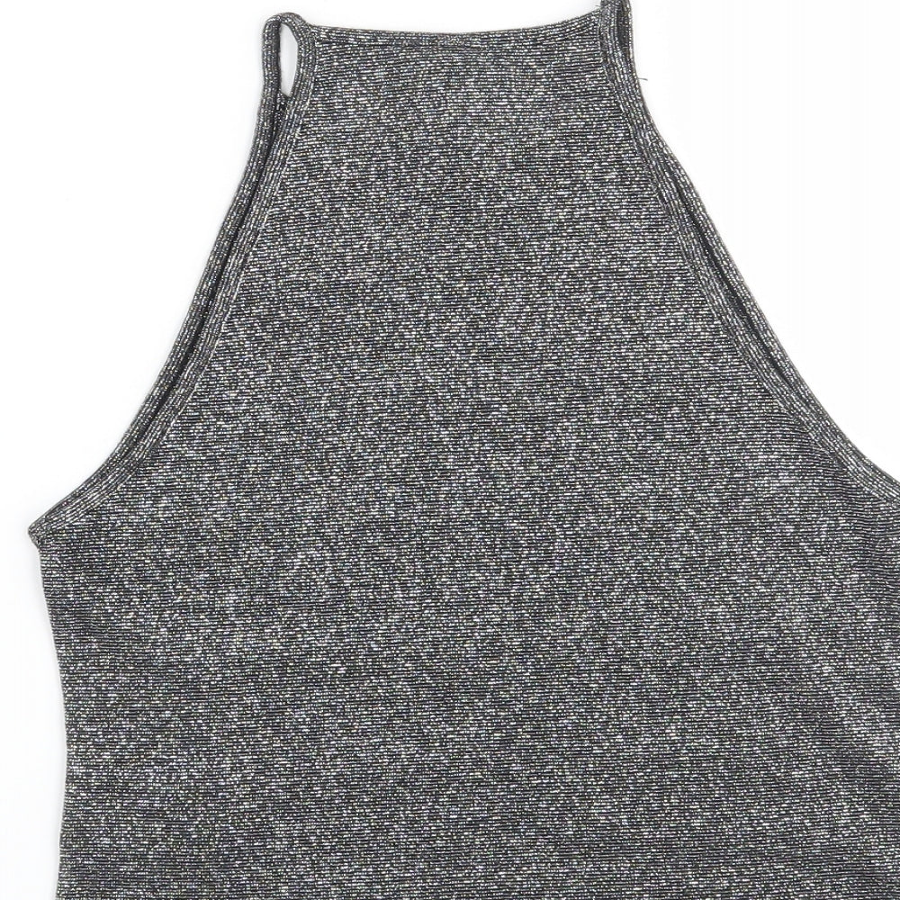 H&M Womens Grey Blouse Size S