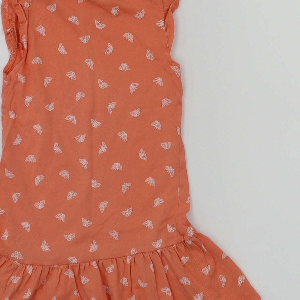 basic needs Orange Fit & Flare Size 18-24 Months