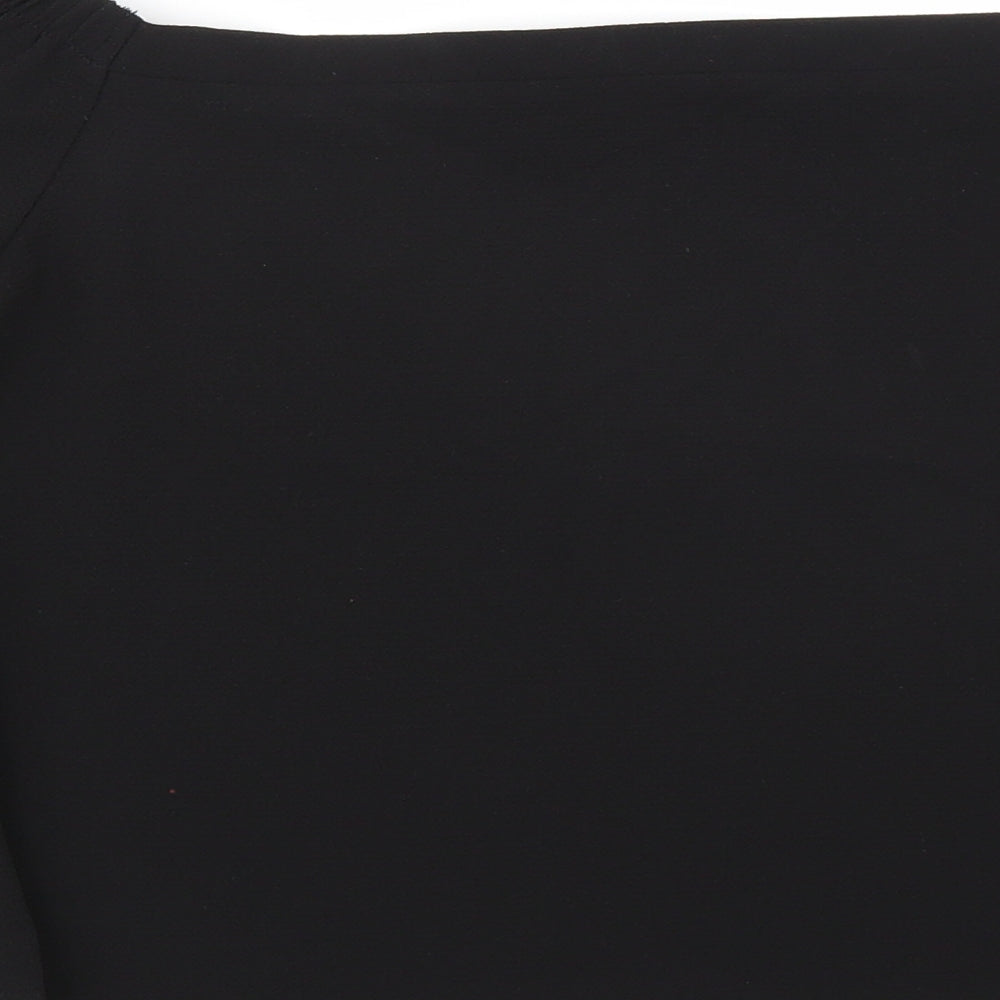 Newlook Womens Black Basic Blouse Size 6