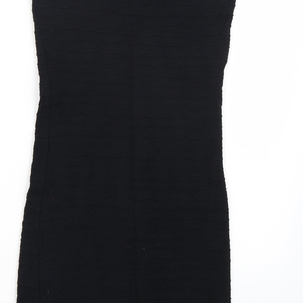 Topshop Womens Black Straight & Pencil Skirt Size 10