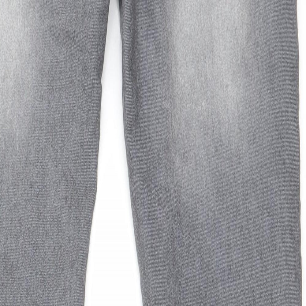 Preworn Womens Grey Straight Jeans Size 26 in L25 in