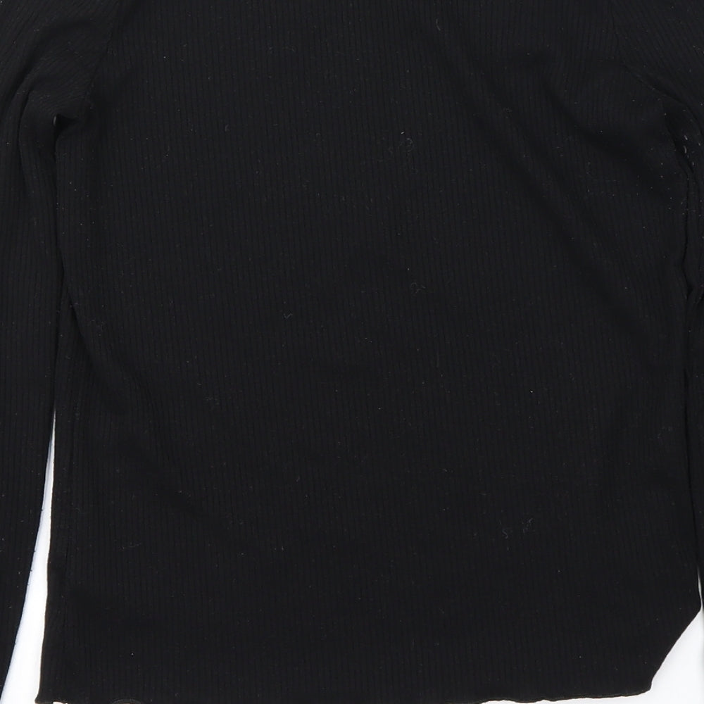 F&F Girls Black Pullover Jumper Size 13-14 Years