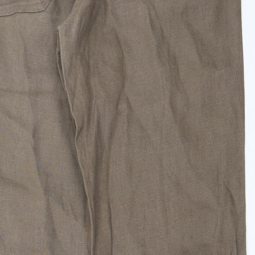 Preworn Womens Brown Trousers Size 32 in L29 in