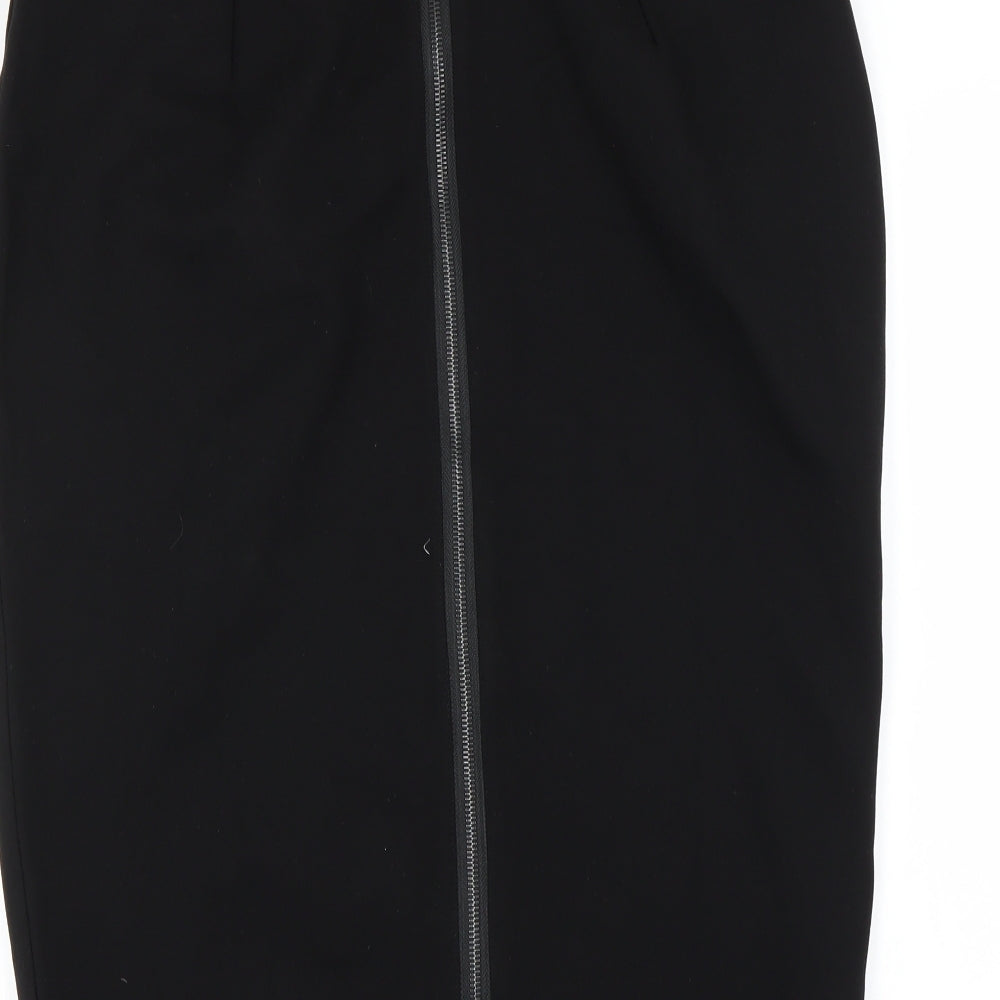 Preworn Womens Black A-Line Skirt Size 30 in
