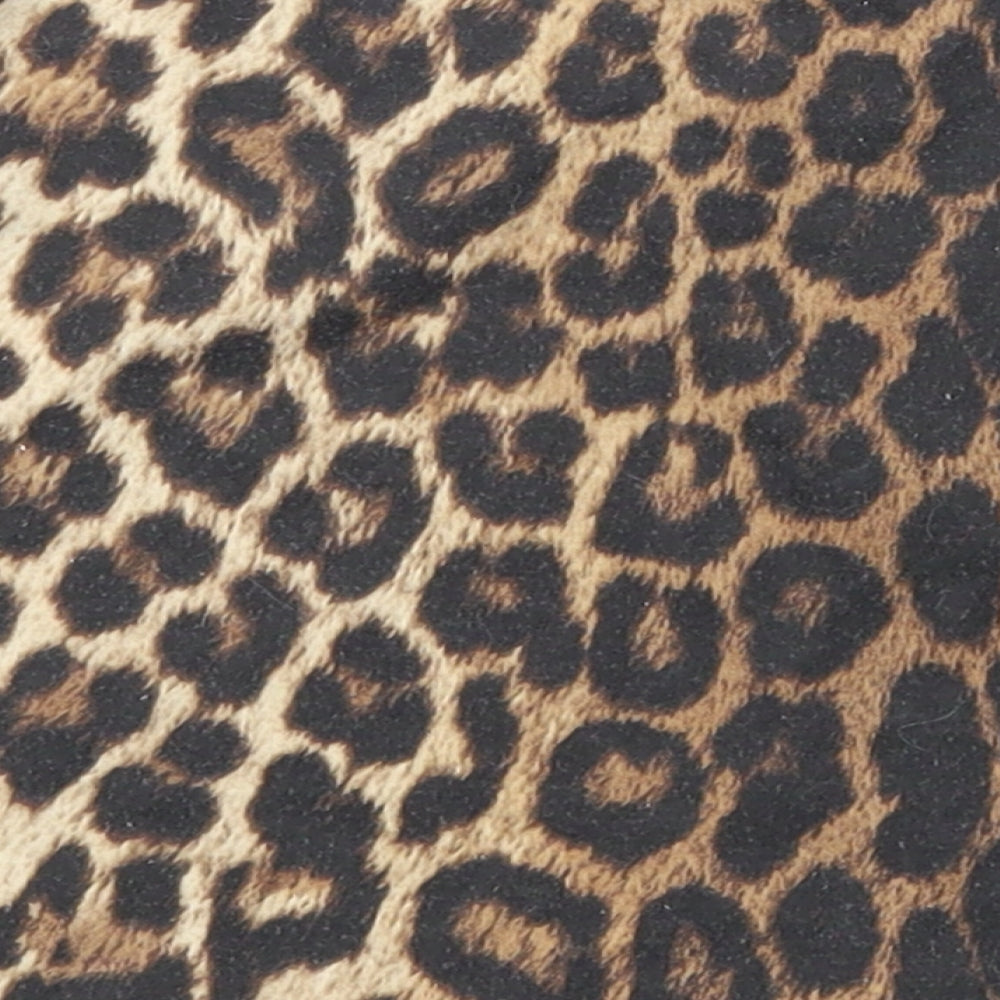 Minx London Girls Brown Animal Print Basic Tank Size 9-10 Years
