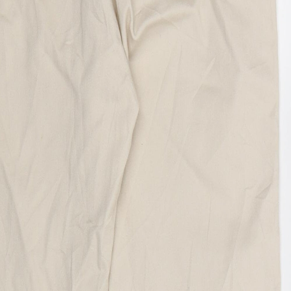 H&M Womens Beige Trousers Size 12 L25 in