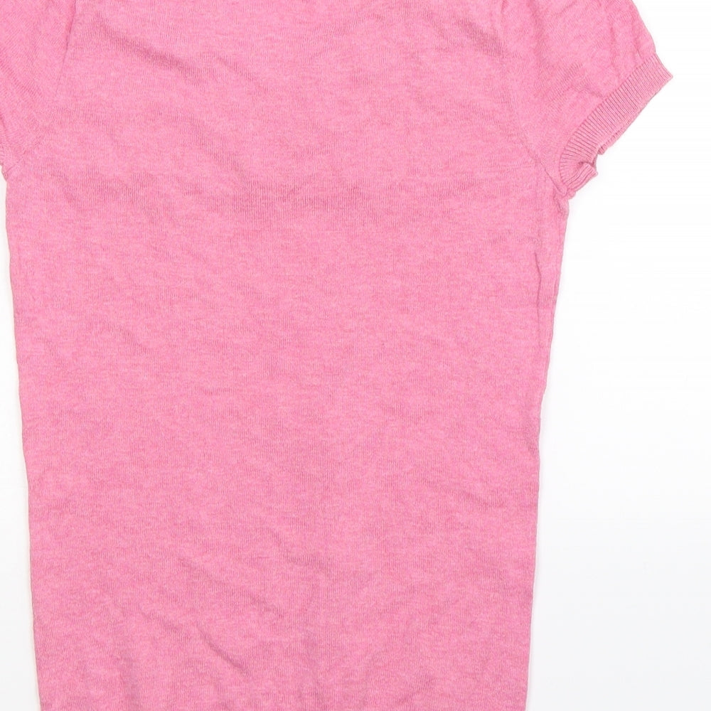 Topshop Womens Pink Knit Pullover Jumper Size 6