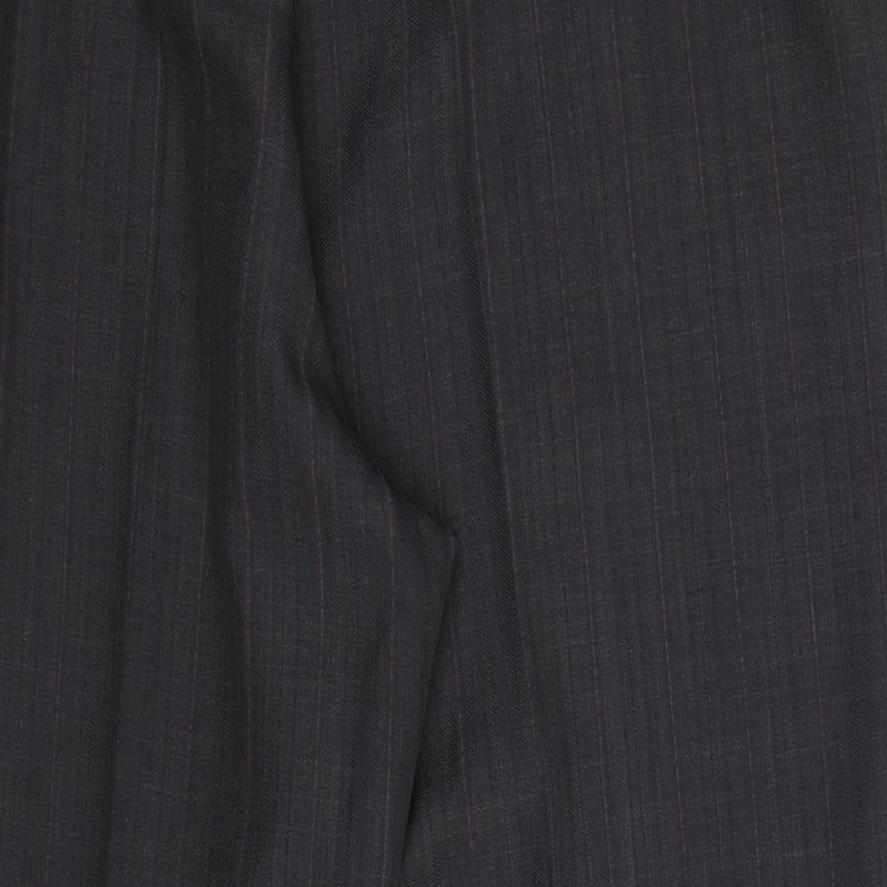 Bonmarché Womens Grey Striped Trousers Size 20 L26 in