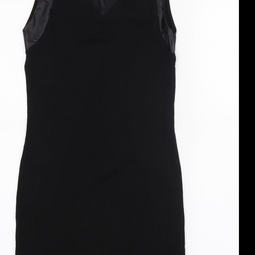 Miss Selfridge Womens Black A-Line Size 10