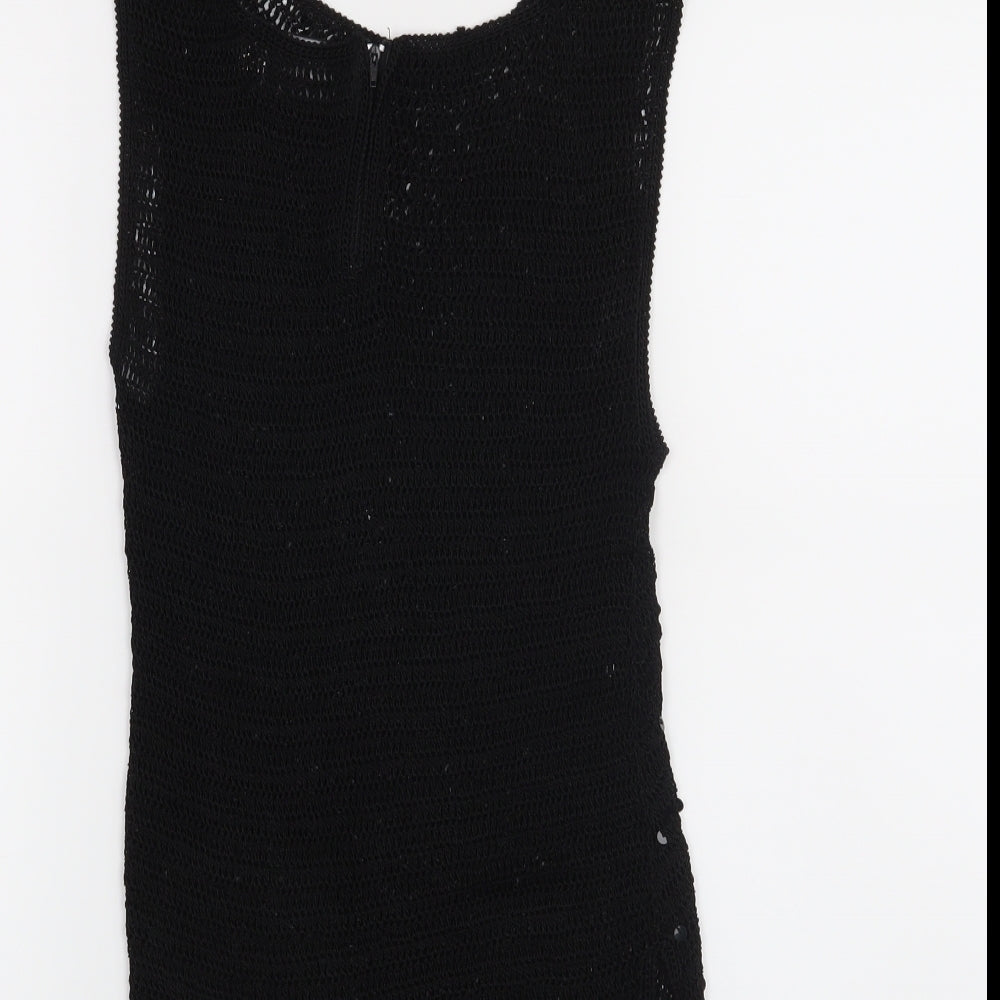 Isabella Womens Black Basic Tank Size M