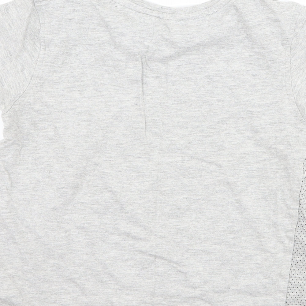 George Boys Grey Polka Dot Basic T-Shirt Size 7-8 Years