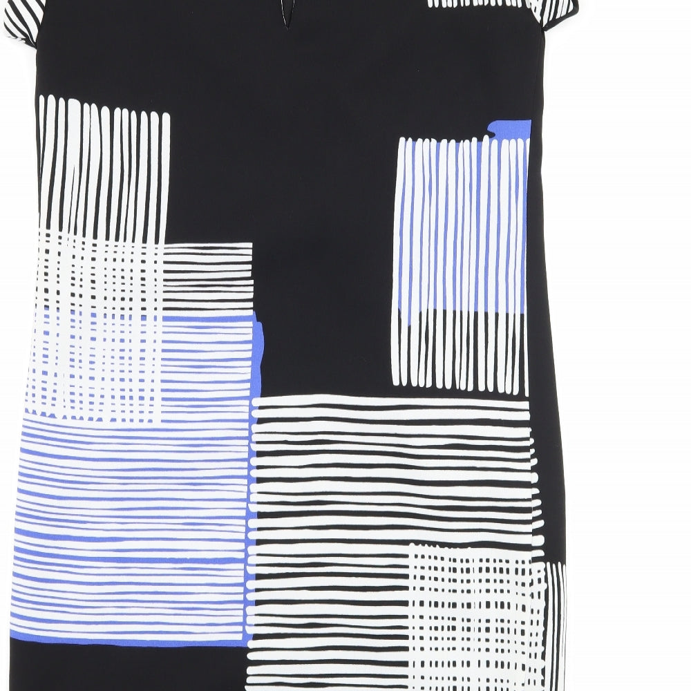 NEXT Womens Black Striped Shift Size 8