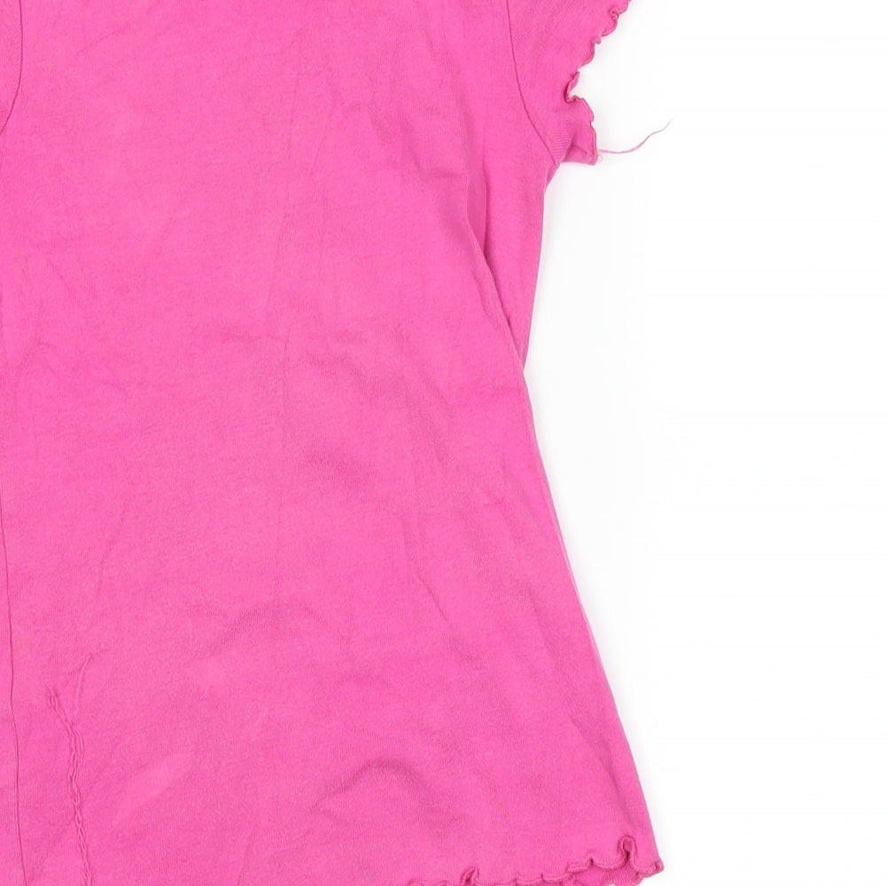Palomino Girls Pink Basic T-Shirt Size 7 Years