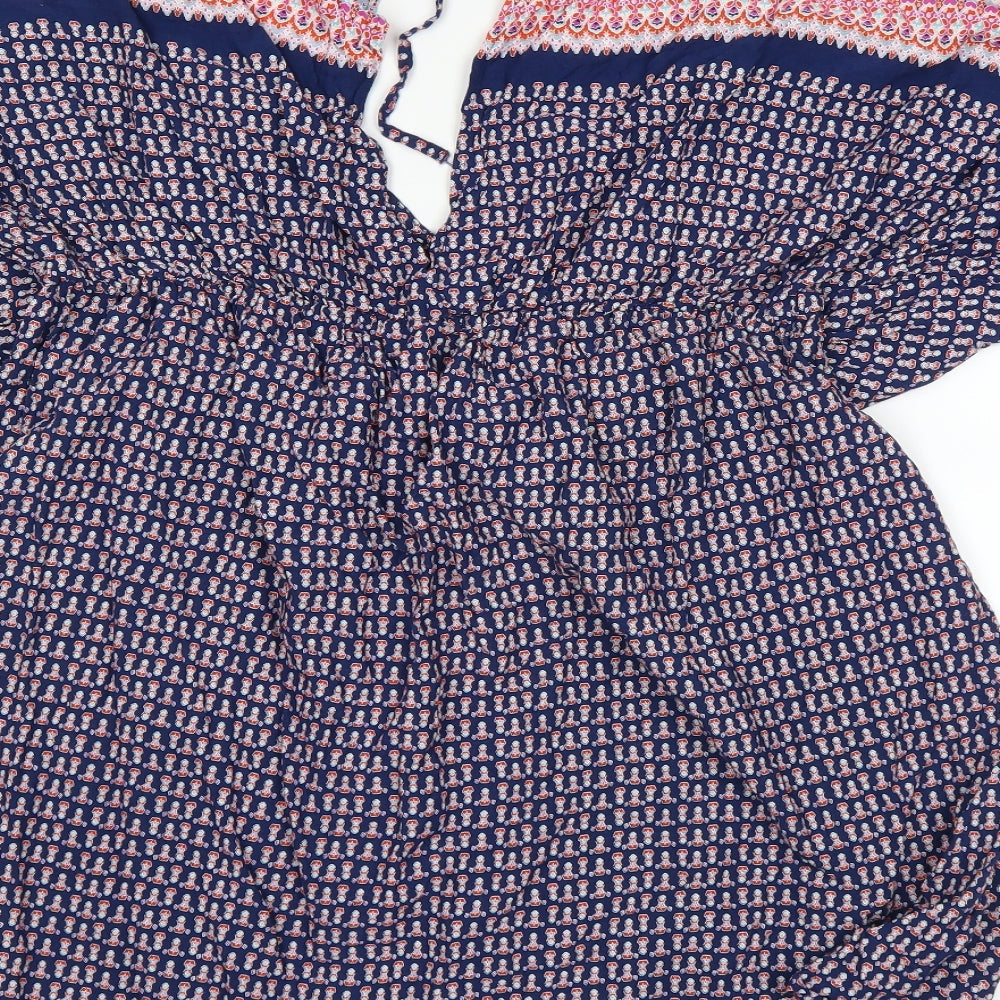 Papaya Womens Blue A-Line Size L