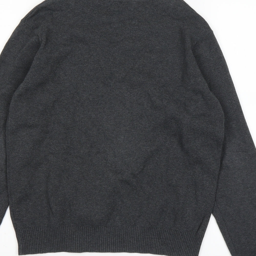 Marks and Spencer Girls Grey Pullover Jumper Size 12-13 Years
