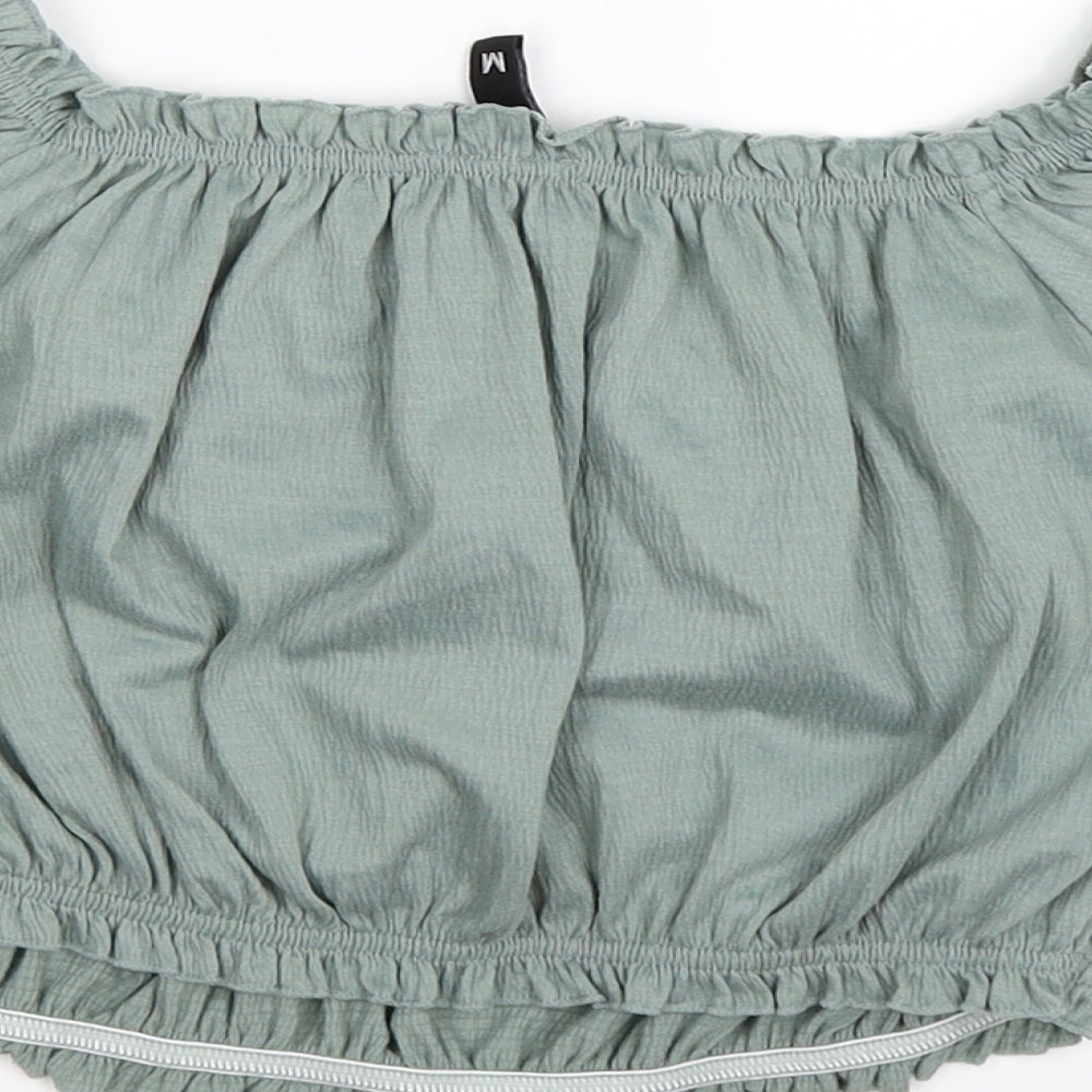 Divided Womens Green Cropped T-Shirt Size M