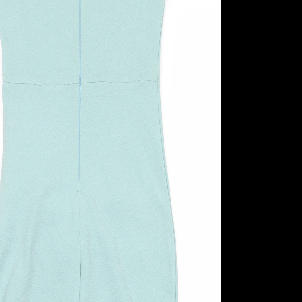 AX Paris Womens Green A-Line Size 8