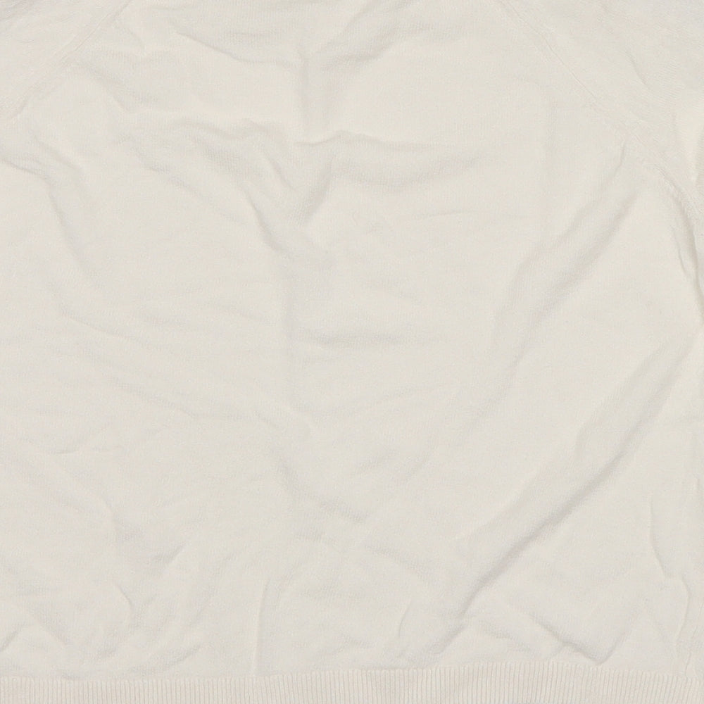 Marks & Spencer Womens White Pullover Jumper Size 10