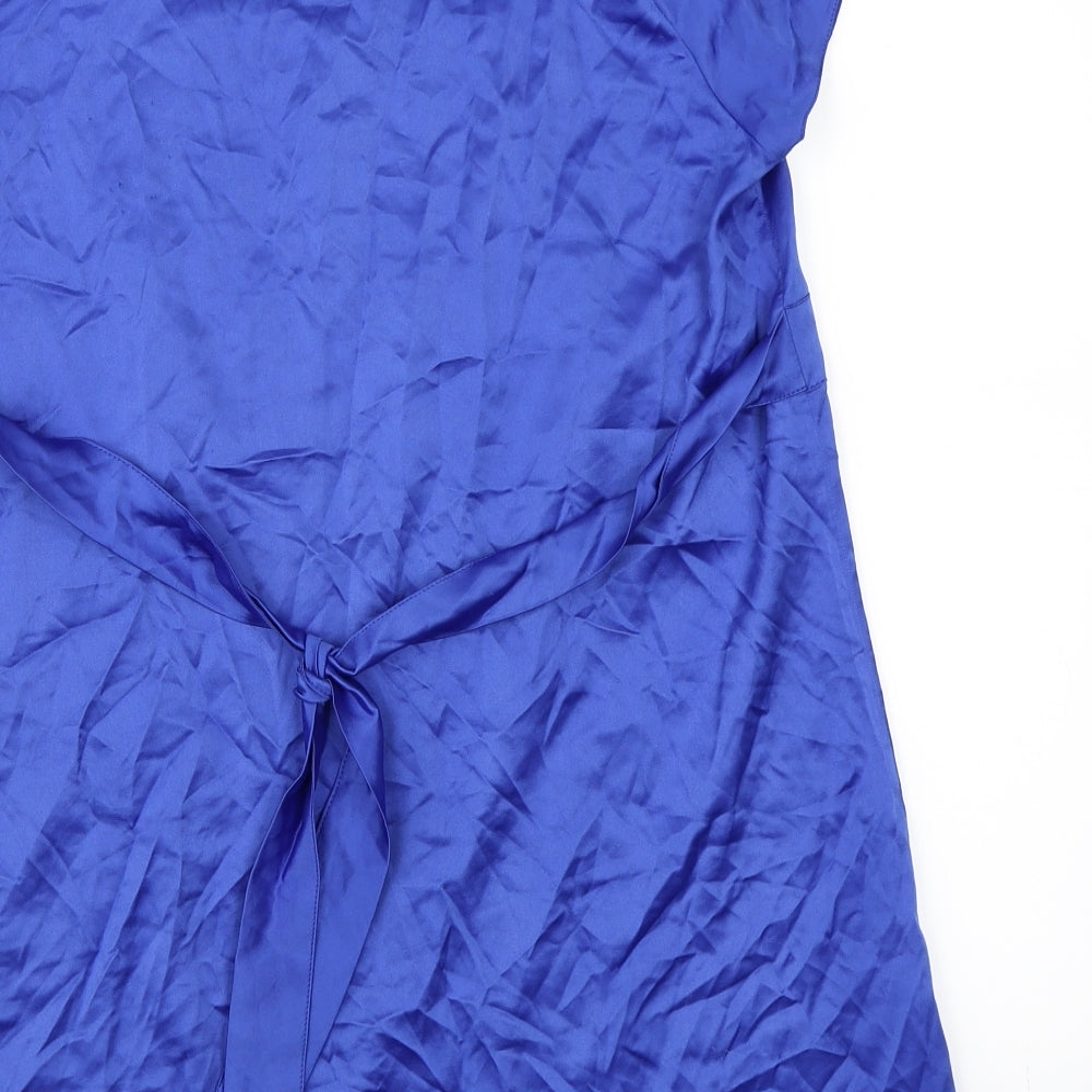 Savida Womens Blue T-Shirt Dress Size 14