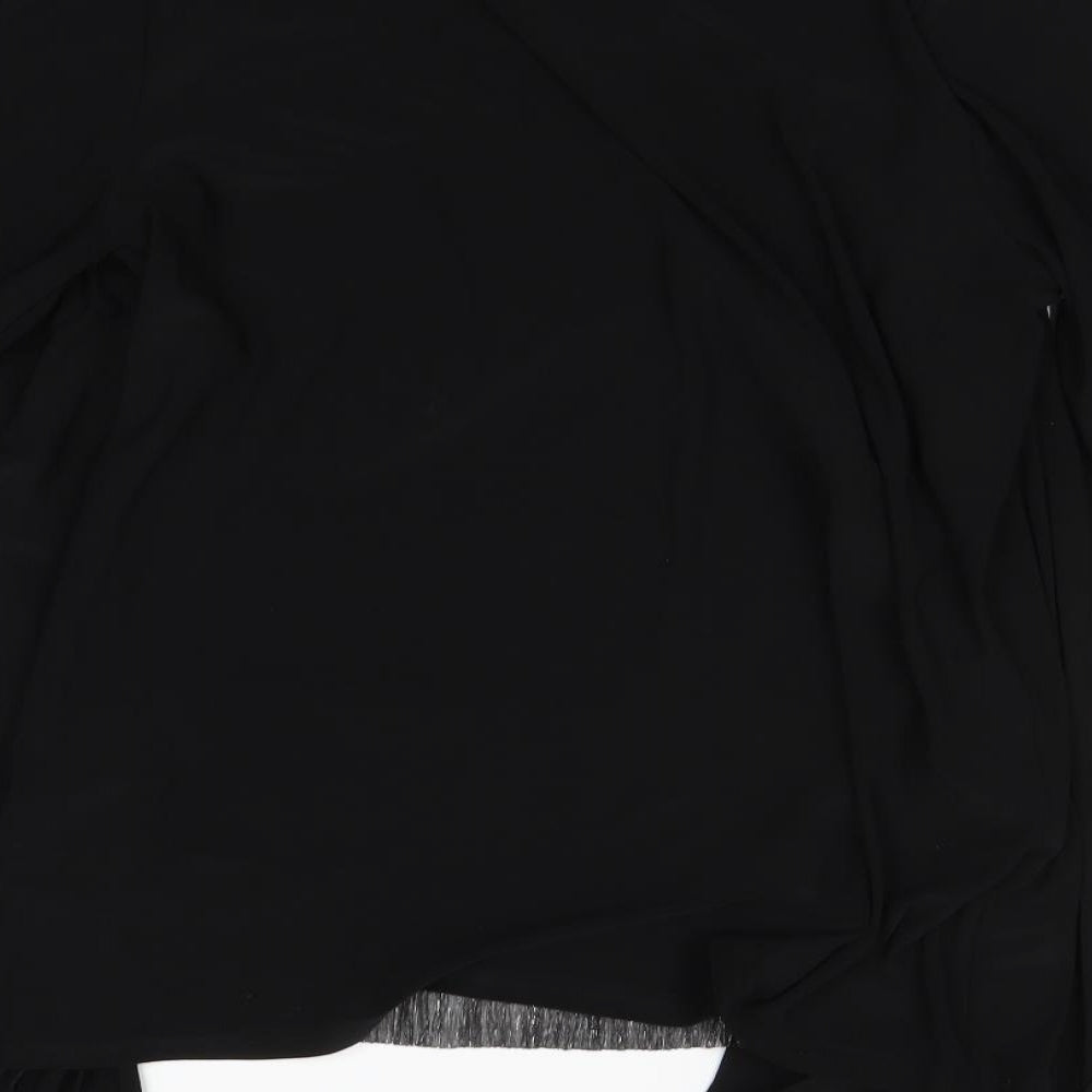 BM Womens Black Basic Blouse Size 12