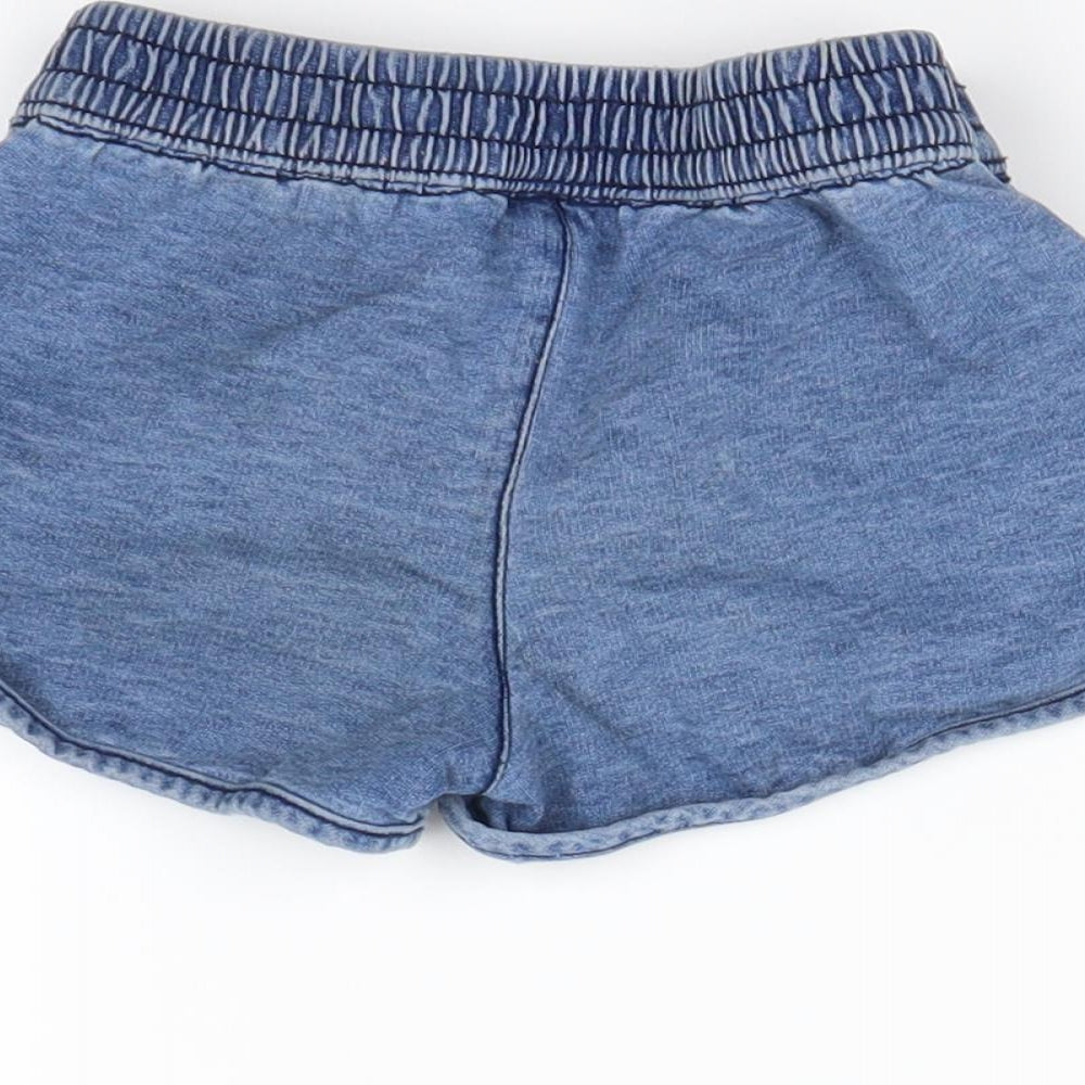 i love girlswear Girls Blue Cut-Off Shorts Size 5 Years
