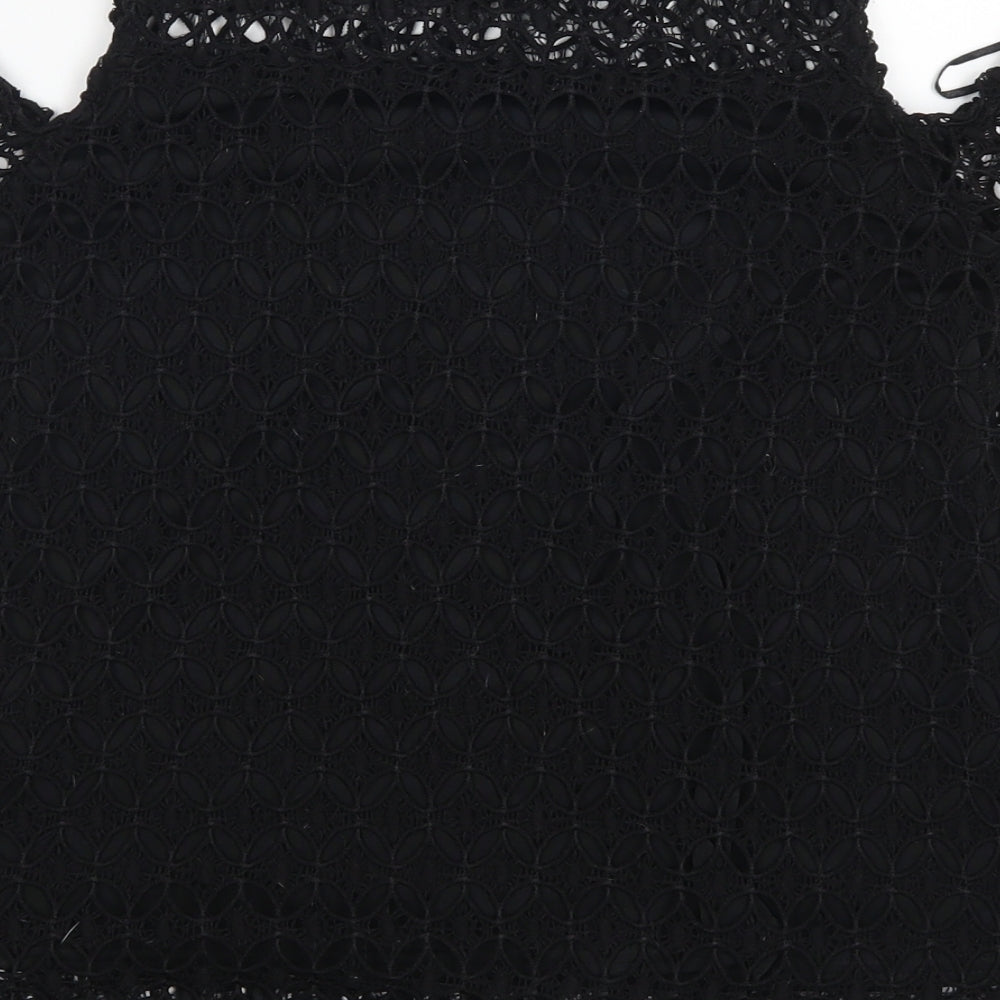 Select Womens Black Basic Blouse Size 8