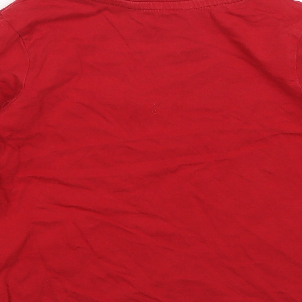 George Boys Red Basic T-Shirt Size 2-3 Years
