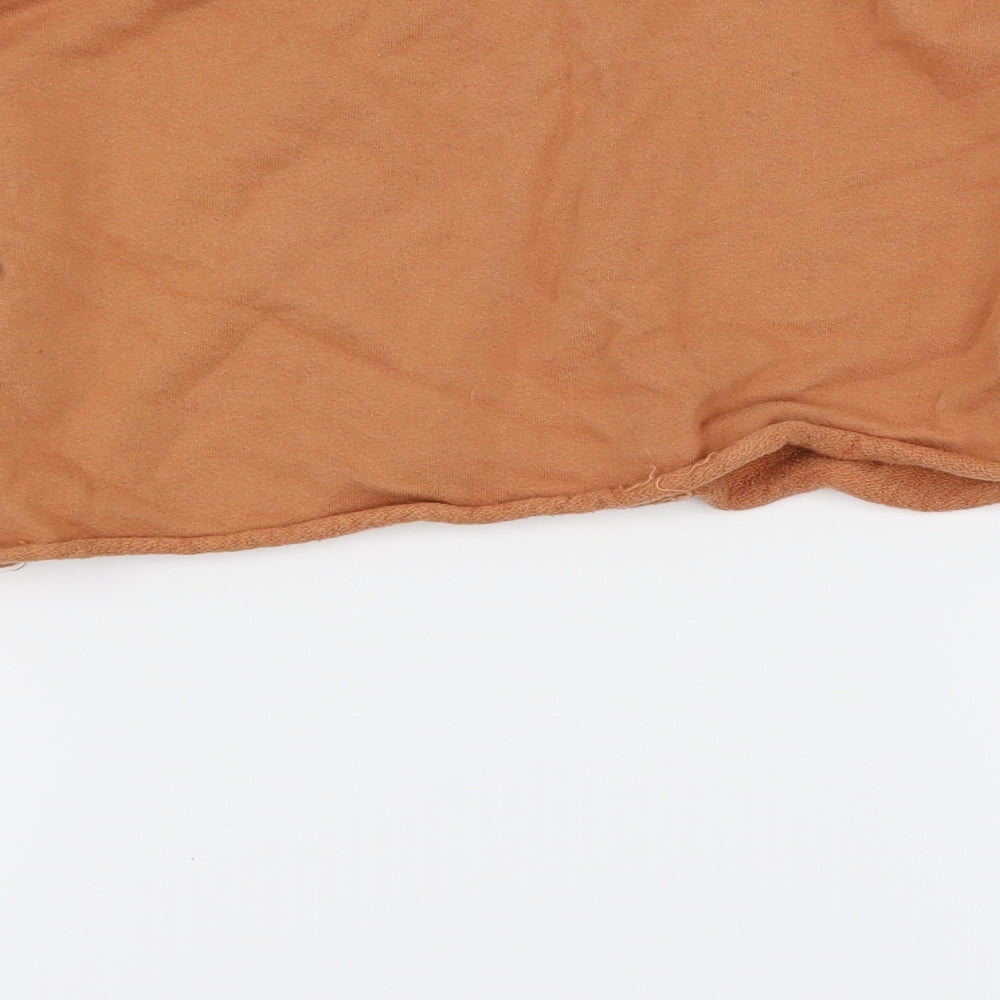 PRETTYLITTLETHING Womens Orange Pullover Jumper Size 8 - Cropped