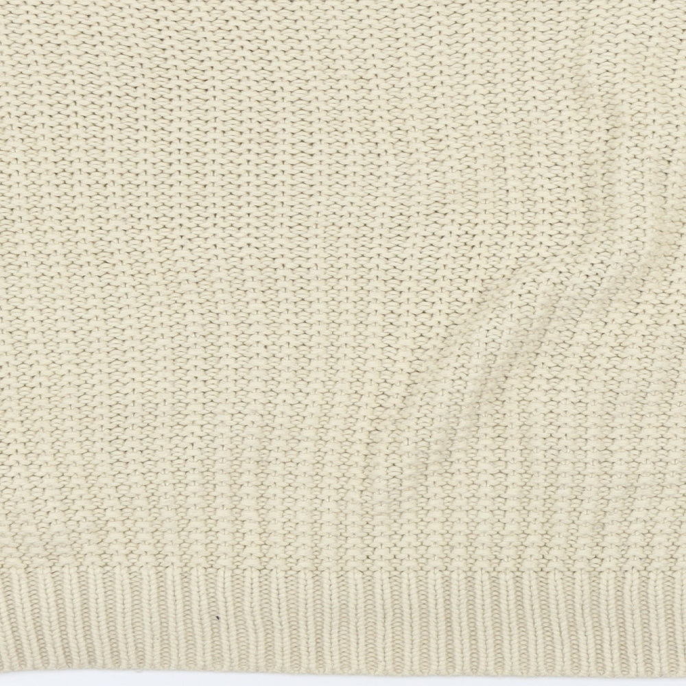 New Look Womens White Pullover Jumper Size 12
