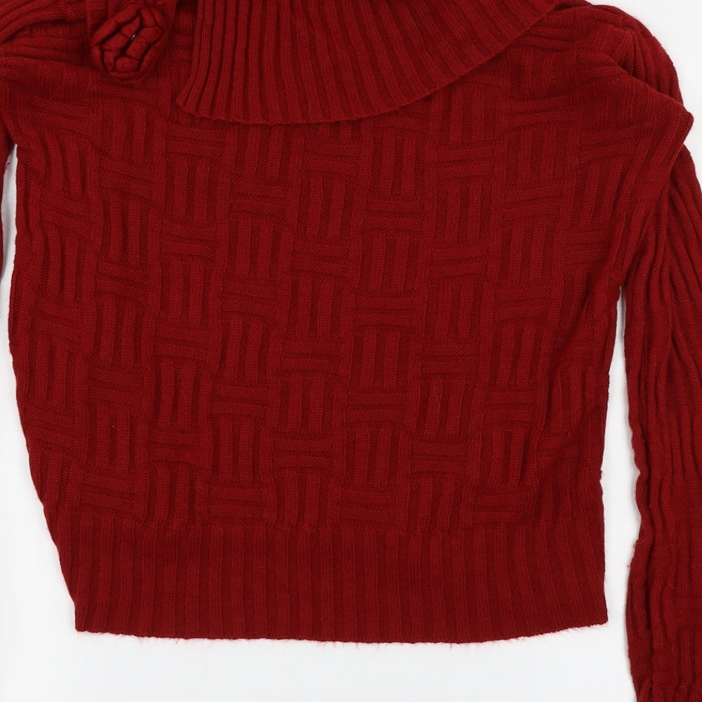 Athiva Tricot Womens Red Pullover Jumper Size M