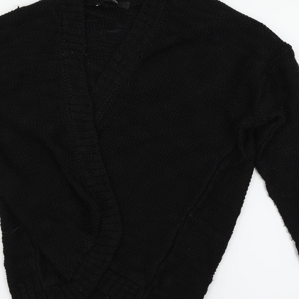 George Womens Black Cardigan Jumper Size 8