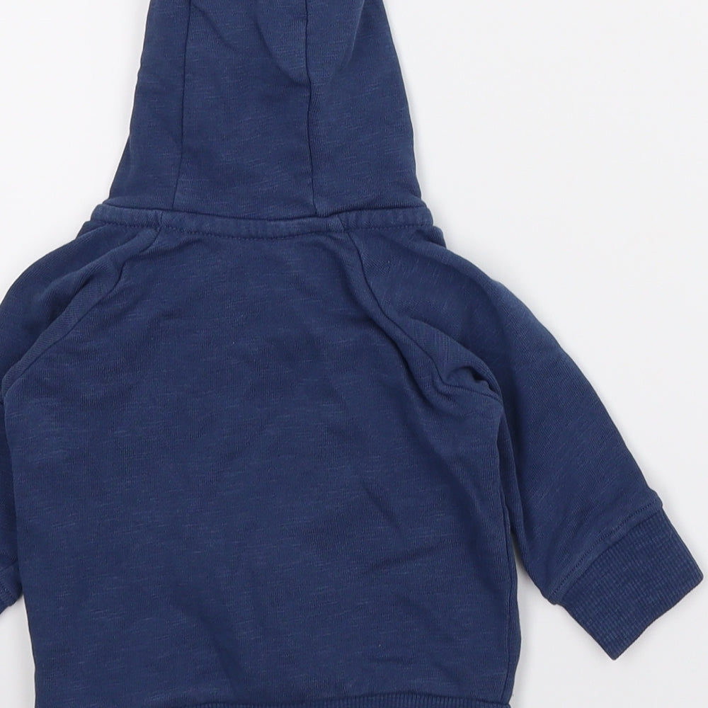 Next Boys Blue Full Zip Jumper Size 3-6 Months