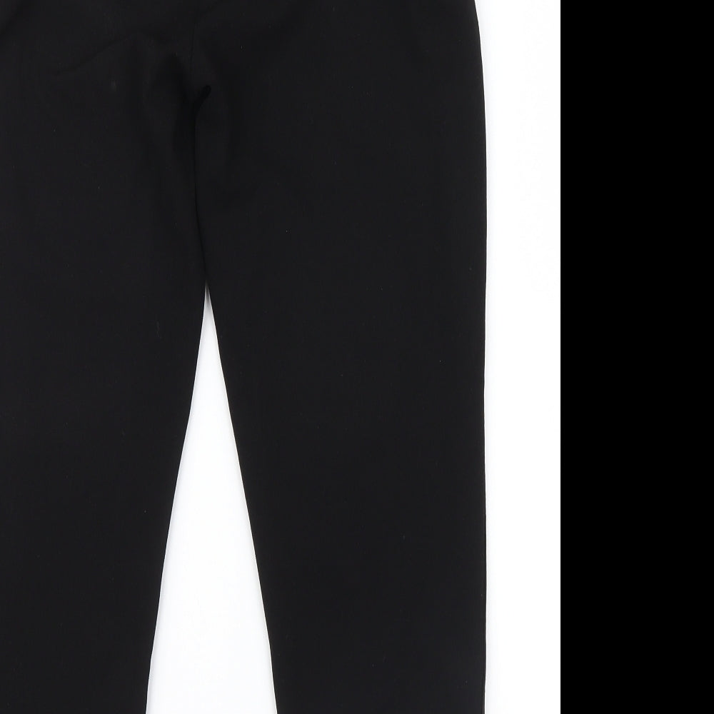 NEXT Womens Black Trousers Size 6 L24.5 in