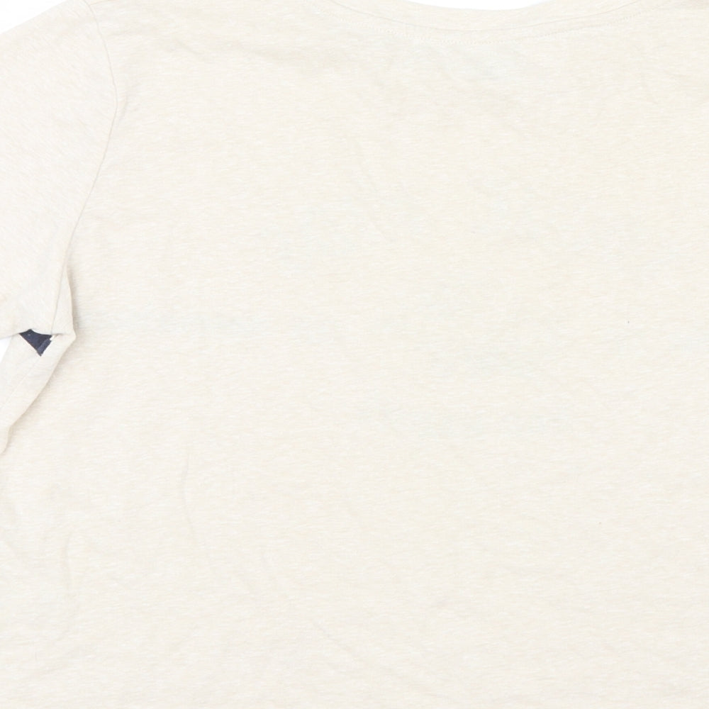 Cooperative Womens Ivory Basic T-Shirt Size M