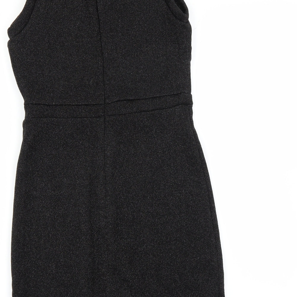 First and i Womens Black Bodycon Size M - glittery