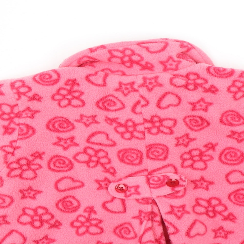 NEXT Girls Pink Fleece Jacket Size 3-6 Months